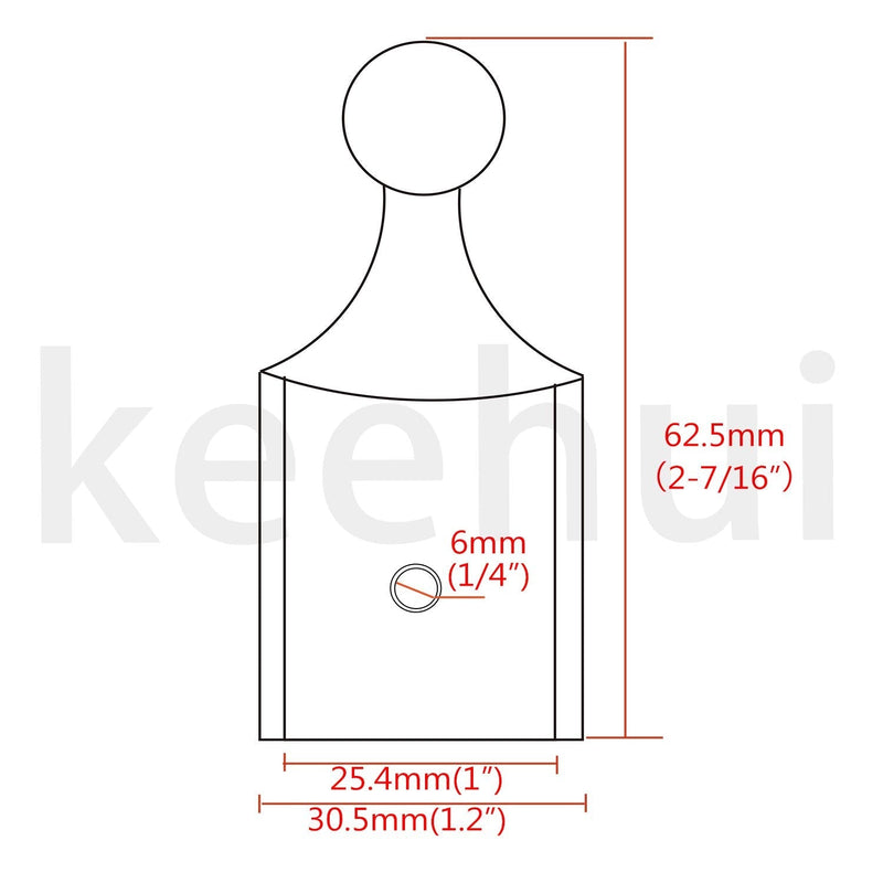 Pair of 316SS Heavy Duty Bimini Top Stainless Steel End Ball 7/8" or 1" ID Marine Bimini Ball Top Fittings Marine Hardware 1" ID pair