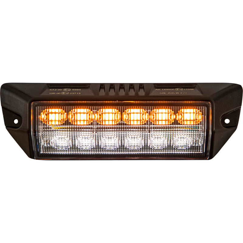 Buyers Products 1492245 Combination LED Scene Light W/Amber Strobe & Clear Flood, Blunt Cut Connection, Two Lights in One, Emergency Vehicle Lights