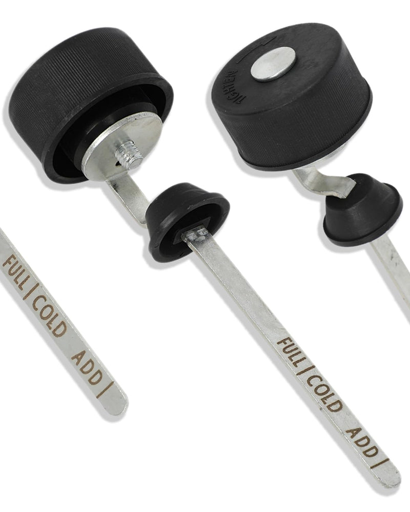 CCIYU ‎917-5506 Power Steering Pump Reservoir Cap with Dipstick Replacement For For Mack Dip Stick For Checking Oil