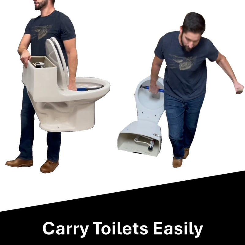 Plumber's Toilet Lift & Carry Tool | Easily Line up T-Bolts | USA & Patented | Pick Up Stix®