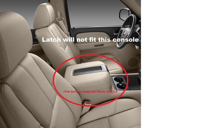 Unbreakable Replacement Center Console Latch Redesigned Made in U.S.A 07-14 Silverado Suburban Tahoe Avalanche Sierra Yukon 20864151 20864153 20864154 10296 Armrest Door Handle Lock Clip