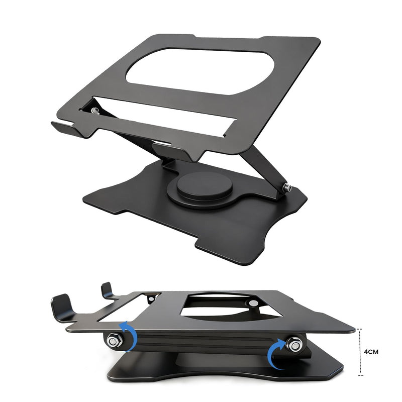Aurant Height Adjustable Laptop Stand Compatible with 10-17.3 Inch Laptops | Height Adjustable, 10-17.3 Inch Compatible, Portable Design, Desk Organizer, Universal Fit