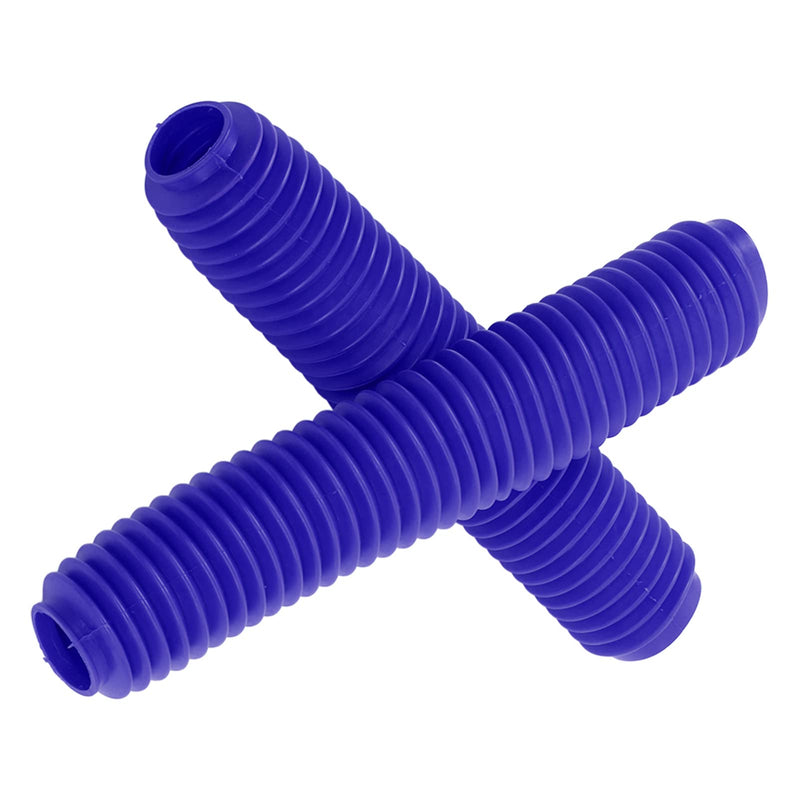 Motorcycle Shock Absorber Boots,Pair Motorcycle Front Fork Shock Boots Dust Cover Replacement for RM125 DR250 DRZ400 400 (Blue) Blue