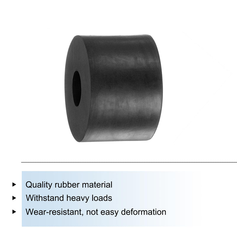 uxcell 8pcs Rubber Spacers 1-1/2" OD, 1/2" ID, 1" Height Round Anti Vibration Spacer Rubber Bushing Grommets Thick Rubber Washers for Home Car Accessories (Pack of 2) 1-1/2" OD x 1/2" ID x 1" Height (Pack of 2)