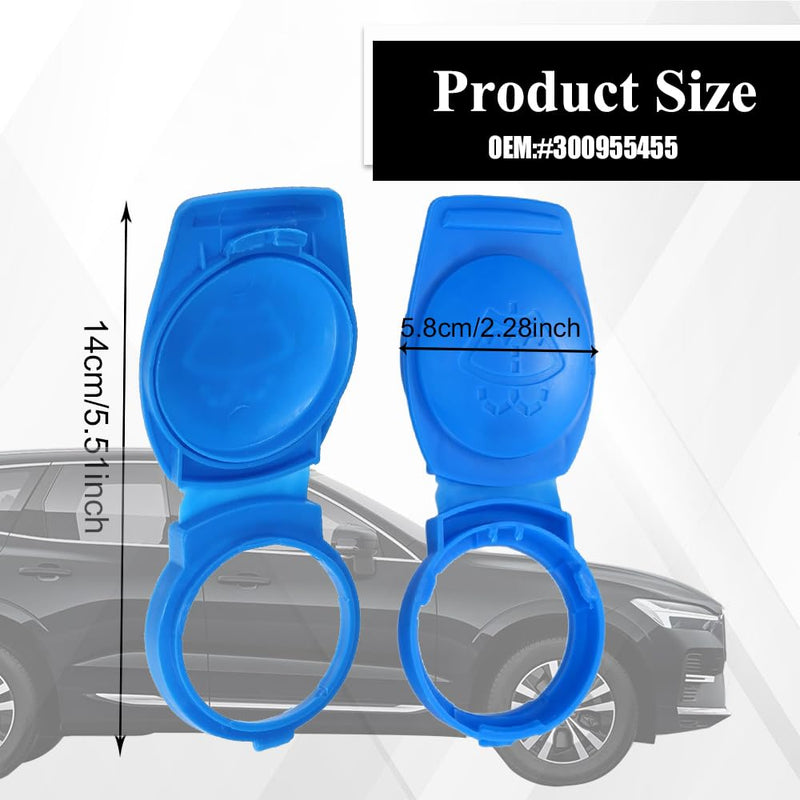 Windshield Wiper Washer Fluid Reservoir Tank Bottle Cap Cover, 3Q0955455 Washer Fluid Cap, Car Accessories Windshield Washer Reservoir Cap Compatible with Porsche Cayenne 2003-2018 (1PCS) 1PCS