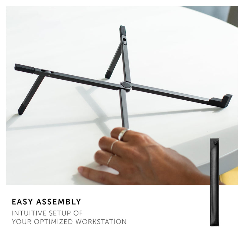 Native Union Fold Laptop Stand – Ultra-Slim Foldable & Portable Laptop Stand – Ergonomic & Optimized Viewing Angle – for 13 to 16 Inch MacBooks & Laptops, 10 to 16 Inch iPads & Tablets (Sandstone) SandStone