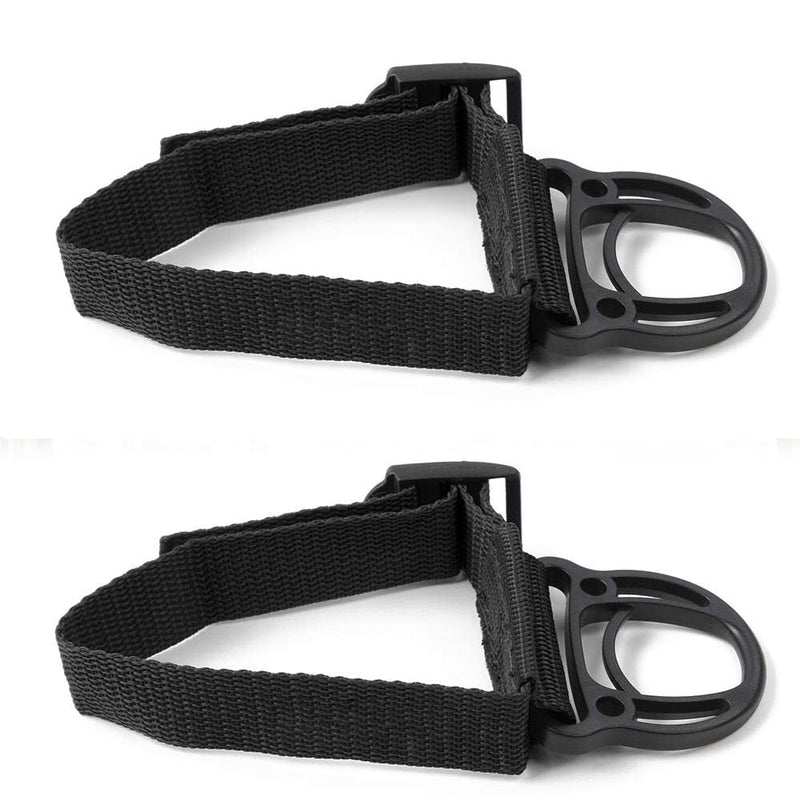 2PCS Roll Bar Coat Hanger Clothes Hook for Jeep Wrangler CJ YJ TJ LJ JK JKU JL JLU JT Sports Sahara Freedom Rubicon & Unlimited X 2/4 Door (Black) Black