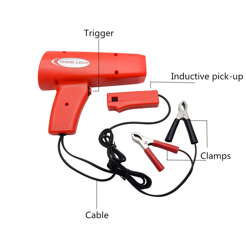Engine Timing Light Xenon 12V 8000 Professional Ignition Testers Strobe Light for Vehicle Motor Car Van Motorbike