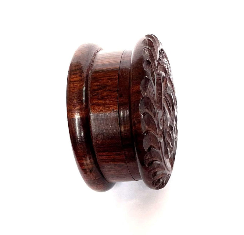 Handmade Carved Artistic Natural Antique Designer 2 Inch unique eco friendly 2Part Herb Grinder for Gifts