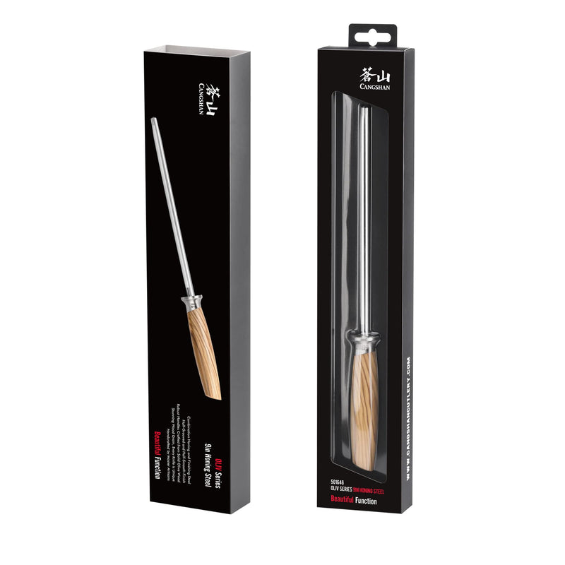 Cangshan OLIV Series High Carbon 9-Inch Honing Steel, 501646