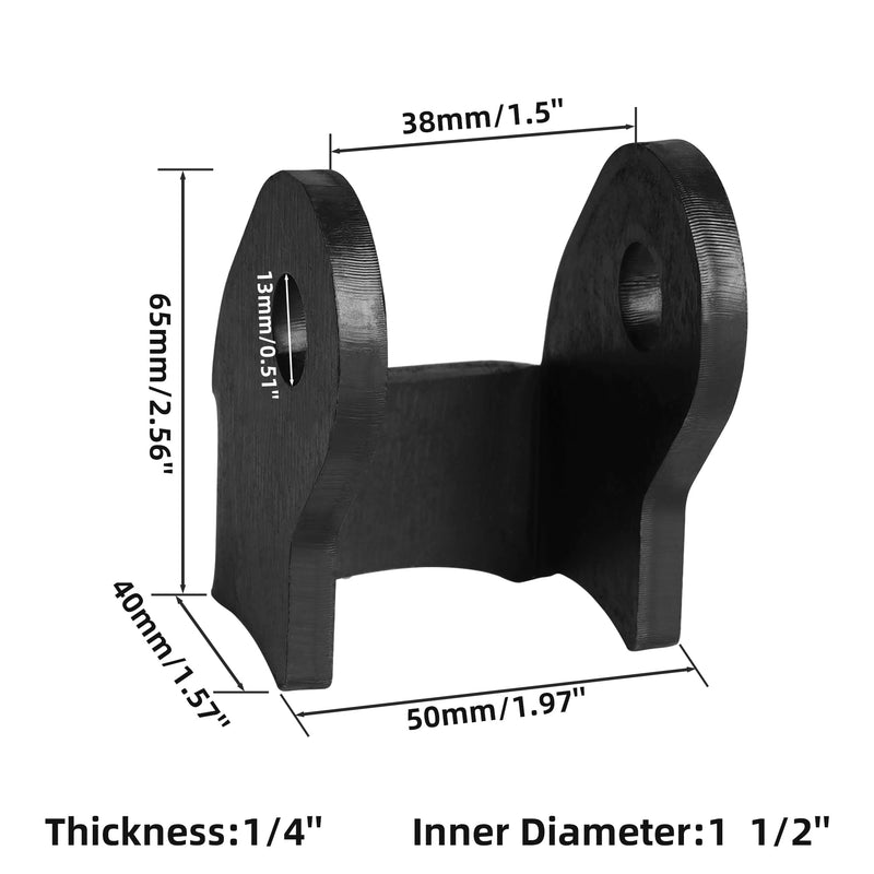 2-Piece Set Heavy Duty Shock Mounts ,Shock Brackets for Off-Road Trailers, Thick Welded