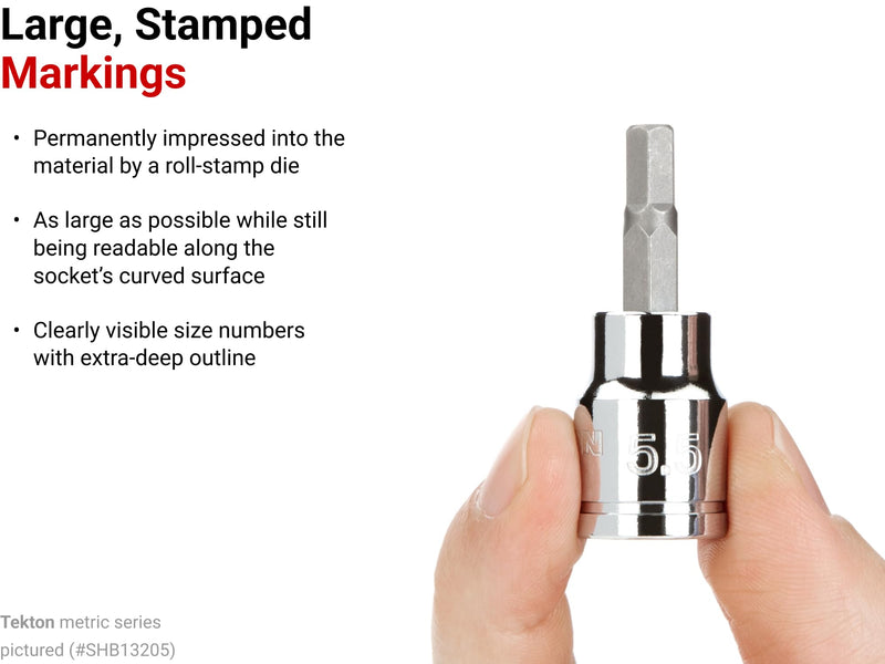 TEKTON 3/8 Inch Drive x 10 mm Hex Bit Socket | SHB13210 Standard