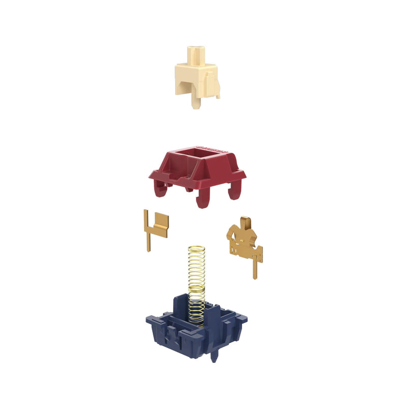 Gateron Quinn Switches, Tactile 5 Pins 59gf RGB Pre Lubed for MX Mechanical Keyboard (108PCS) 108Pcs