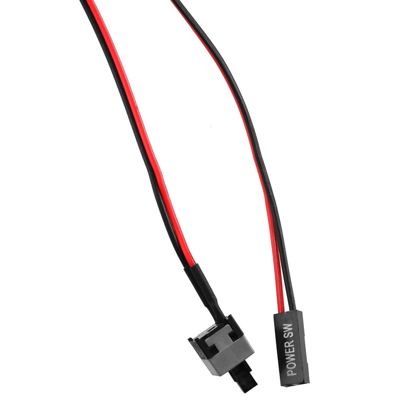 3PCS PC Motherboard Computer PC Protective 2-Pin SW Computer Switch Cord, Switch Power Cord with On Off Button