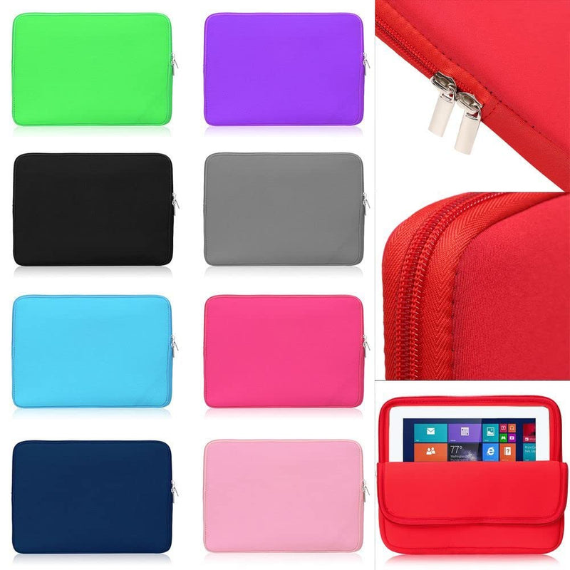 2 Pack Tablet Sleeve Bag for 8.4-11 Inch Tablets, Foam Zipper Protective Pouch Soft Cover for Travel