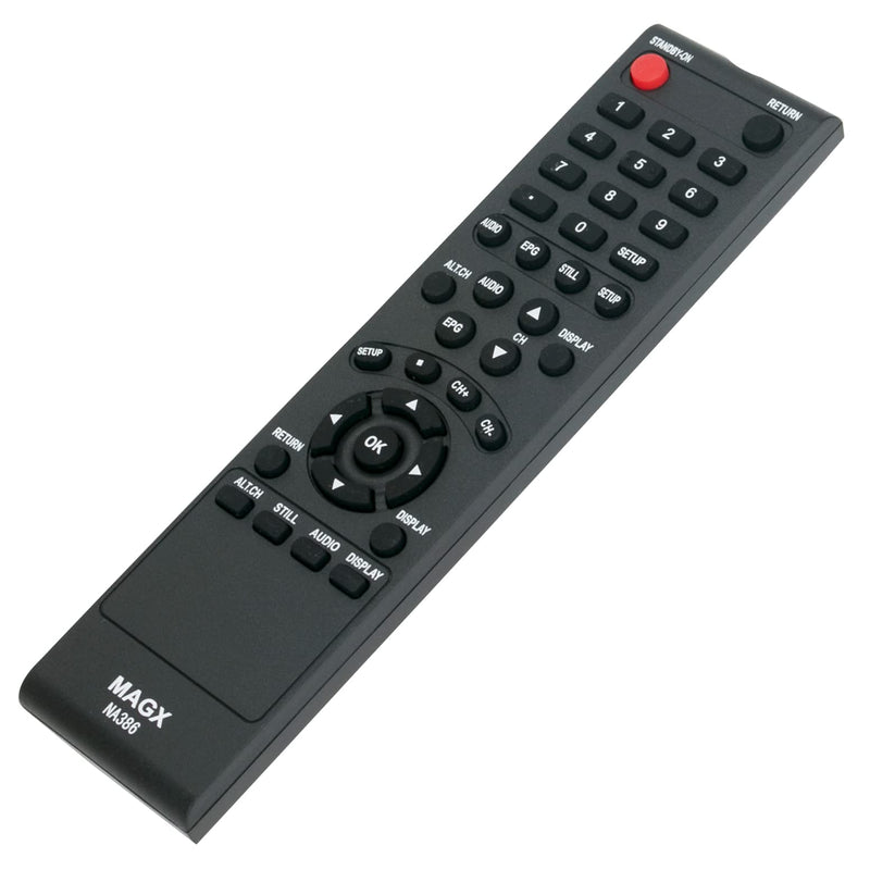 NA386UD NA386 Replacement Remote Control Commander fit for Magnavox Set Top Box TB100MW9A TV110MW9 TB100MW9 TB100MW9B TB100HW9 TB110MW9 TB110MW9A DTV Digital to Analog Converter