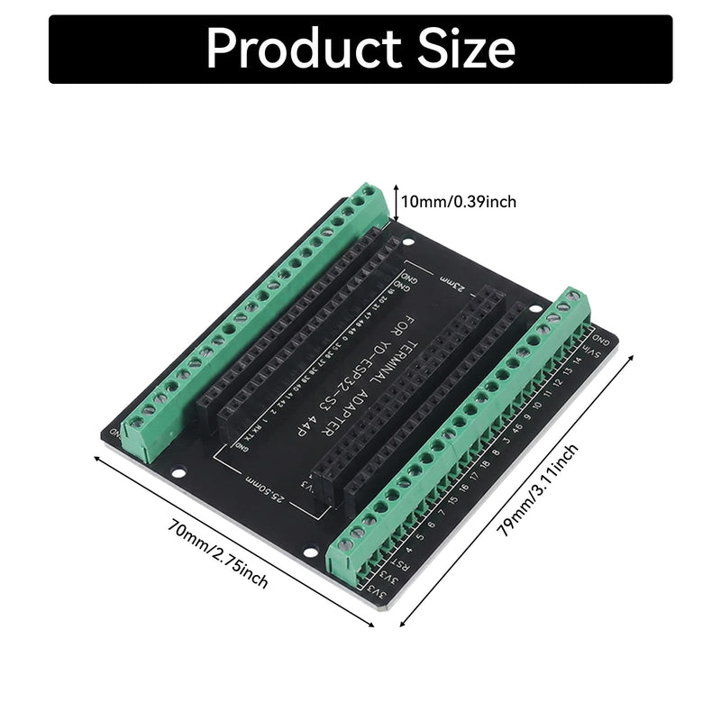 AITRIP 5PCS ESP32 S3 Expansion Board GPIO 1 into 2, Breakout Board 44 Pin Compatible with ESP32 S3 Development Board & N8R8/N16R8 Module