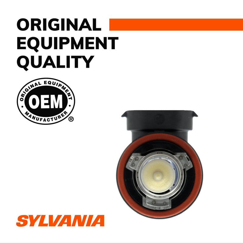 SYLVANIA - 1156 SilverStar Mini Bulb - Brighter and Whiter Light, Ideal for Center High Mount Stop Light (CHMSL), Daytime Running Light (DRL), and more (Contains 2 Bulbs)