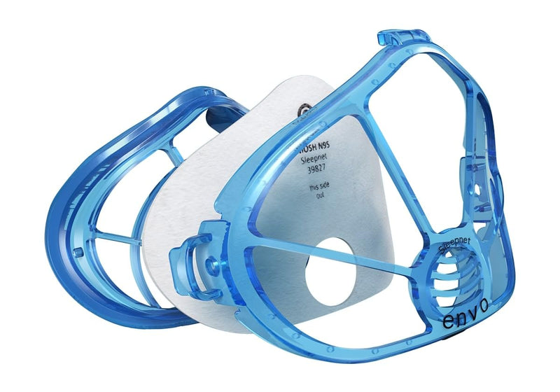 N95 Reusable Respirator Kit with Exhalation Valve featuring AIRgel Cushion Technology for Secure All Day Comfort Traditional Headgear