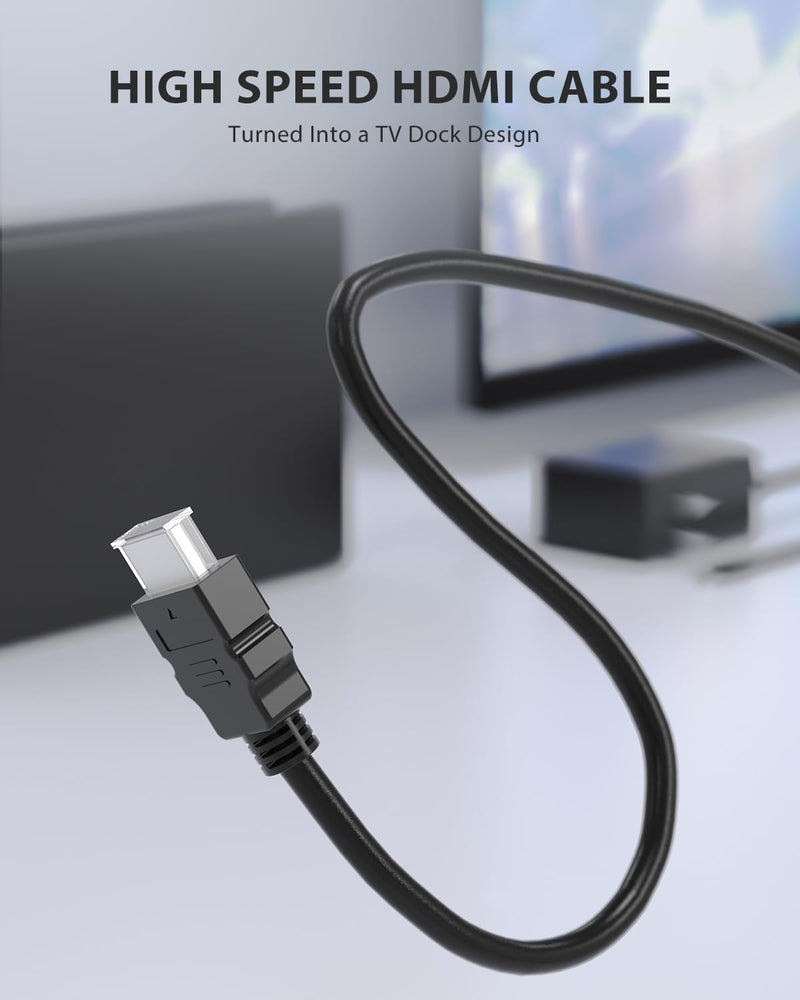 TV Dock Station for Switch/Switch OLED Replacement 3-in-1 – Includes Original IC Module, AC Charger & High-Speed HDMI Cable, Supports 1080P HD Output & Console Charging (Not Compatible with Switch 2)