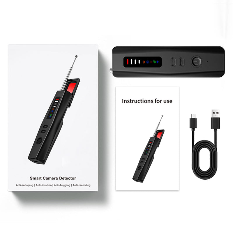 Hidden Camera Detector - 2025 Portable Camera Detector, Hidden Device GPS Detector, Bug Detector, Magnetic Field Camera Detector Privacy Protection Tool for Home, Office, Hotel and Travel Security-T09