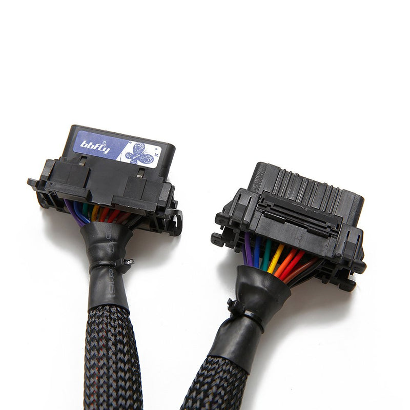 bbfly-B6 OBD2 Splitter 16 Pin OBD II Splitter Extension 1x Male and 2X Female Extension Cable Adapter (1FT/30CM) (1Pack) 1Pack