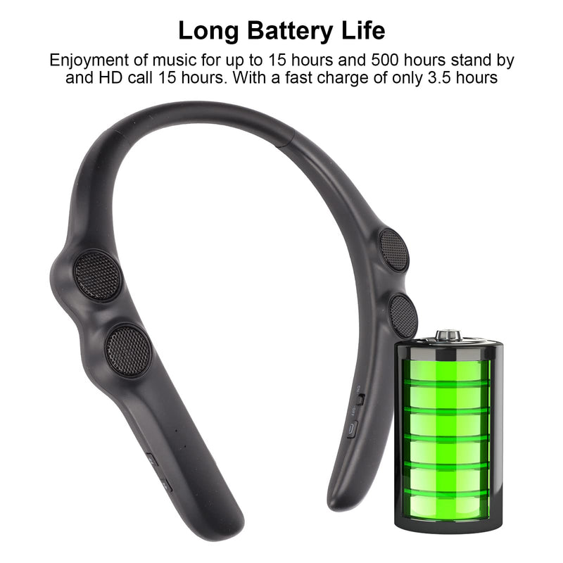 SUNGOOYUE Wireless Neckband Headset, Bluetooth 5.3 with Noise Cancelling Mic IPX4 15H Playtime for Sports Gym Running Cycling
