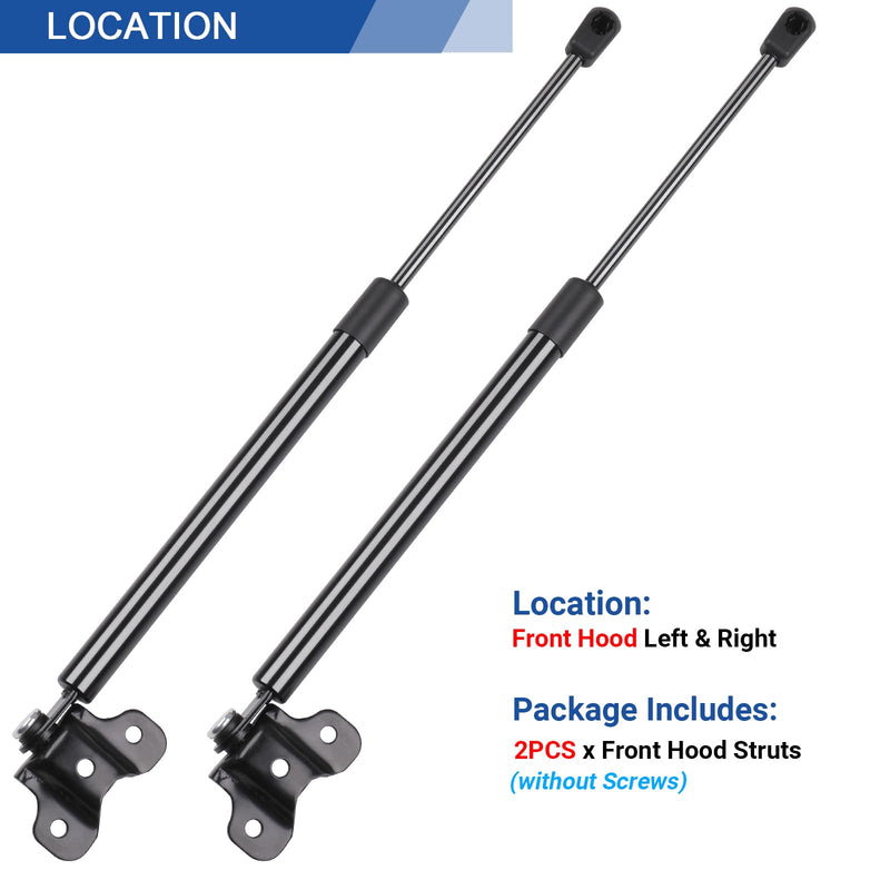 Front Hood Struts Shocks Lift Supports Gas Springs 4157 Compatible with Honda Accord 2003 2004 2005 2006 2007 Replacement SG326013, Pack of 2 2003-2007