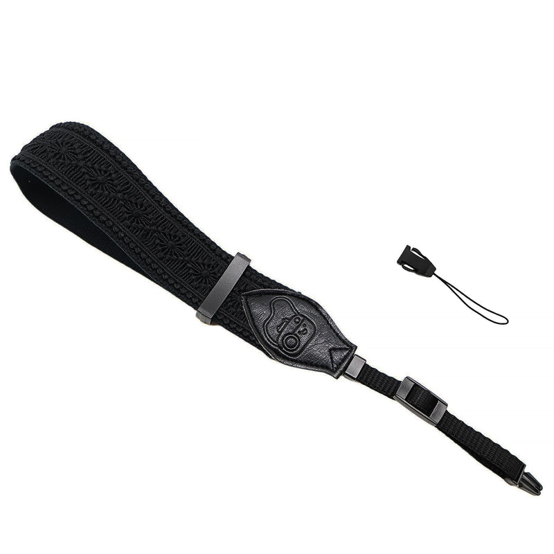 Camera Wrist Strap - Quick Release Camera Hand Strap for Photographers, Adjustable Wrist Straps for Canon,Nikon, DSLR Black Camera Wrist Strap