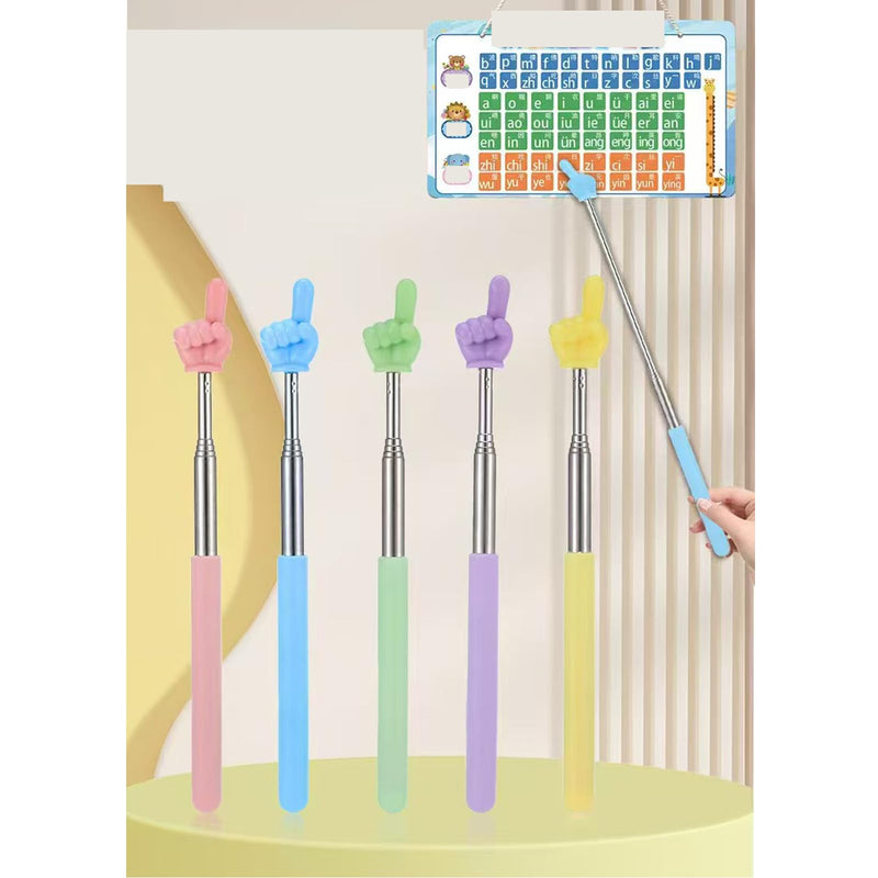 Finger Pointer Stick,Teacher Pointer,Hand Pointer Stick，Finger Pointer Multiple Colors 1 Set of 5