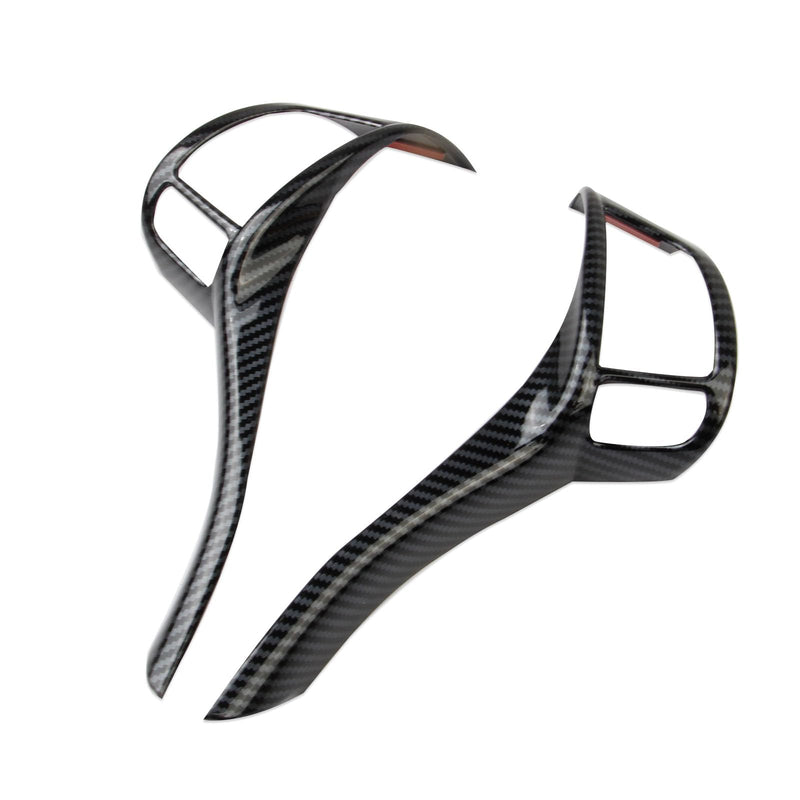 Carbon Fiber Style Steering Wheel Cover Molding Trims for 2014-2016 Nissan Rogue,2013-2018 Altima