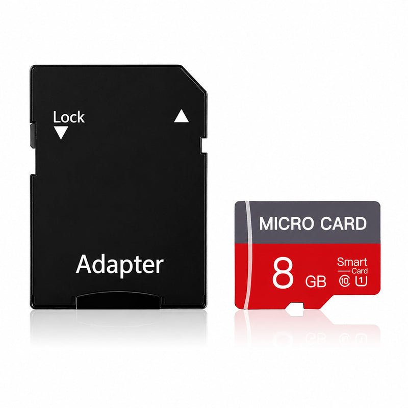 2 Pack 8GB Micro SD Card Class10 Memory Card U1 TF Card for Smartphones, Tablets, and Cameras with Adapter