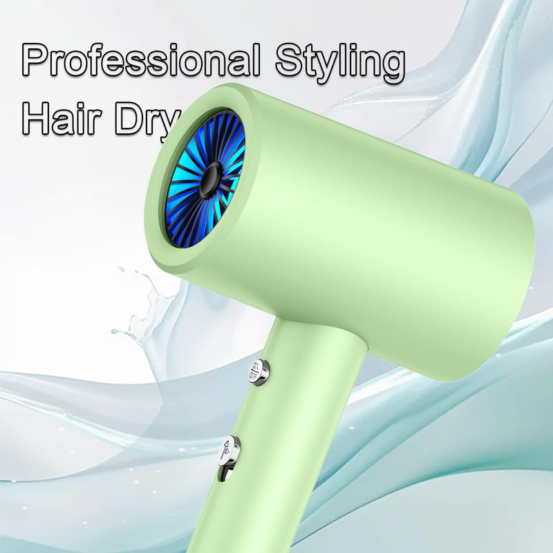 Hotel Wall Mounted Hair Dryer for Bathroom，Professional Ionic Hair Dryer Salon，Fast Drying Negative Styling Blow Dryer，Restroom Choice Blow Brush，Fast Drying.Intelligent Drying, no Heat Damage Silver White