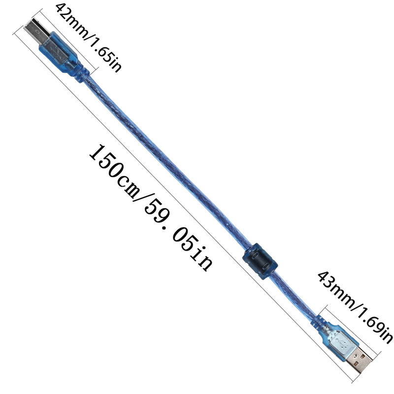 QIANRENON Printer Sharing Adapter, 2-Port USB 2.0 Switch for Sharing USB Devices Between 2 Computers, Includes 2 Pack USB 2.0 Male Cable