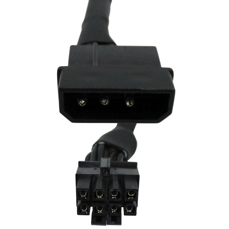 COMeap Molex to CPU 8 Pin EPS Power Cable, LP4 Molex Male to CPU 8 Pin (4+4) EPS-12V Adapter Converter Sleeved 13-inch(33cm)