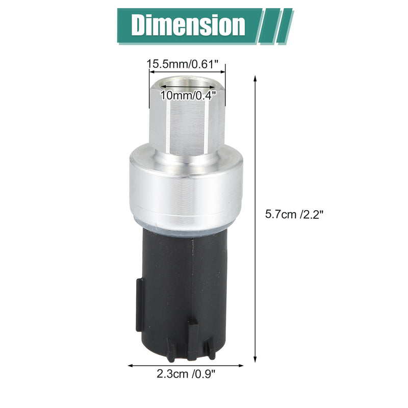 uxcell 1Pcs A/C Pressure Sensor No.6F9Z19D594AA for Ford Crown Victoria 4.6L 2002-2011 for Ford Edge 3.5L 2007-2010