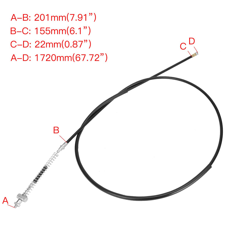 YOXUFA Mini Bike Brake Lever Kit Drum Brake Cable Shoes Replacement for Coleman CT200U CT200U-EX BT200X Baja Warrior Heat MB200 Massimo Axis M200 Predator 212 196cc 200cc Parts W/ 22mm 7/8" Handle brake lever+ brake shoe+ brake cable