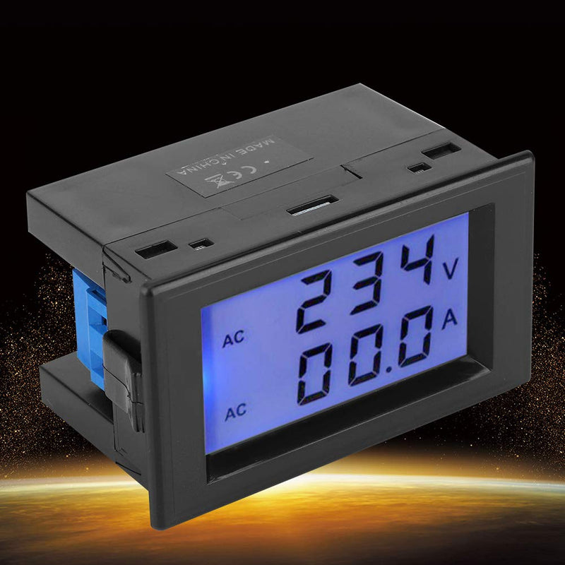 D85 Digital Meter, LED Digital Voltmeter Ammeter, D85-2042A LCD Display Digital Current Voltage Power Energy Meter Multimeter Ammeter Voltmeter with 100A Current Shunt