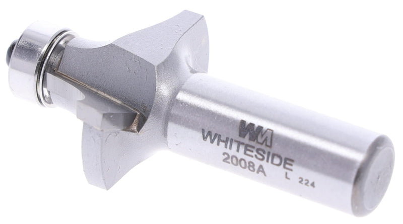 Whiteside Router Bits 2008A Round Over Bit with 7/16-Inch Radius, 1-3/8-Inch Large Diameter and 5/8-