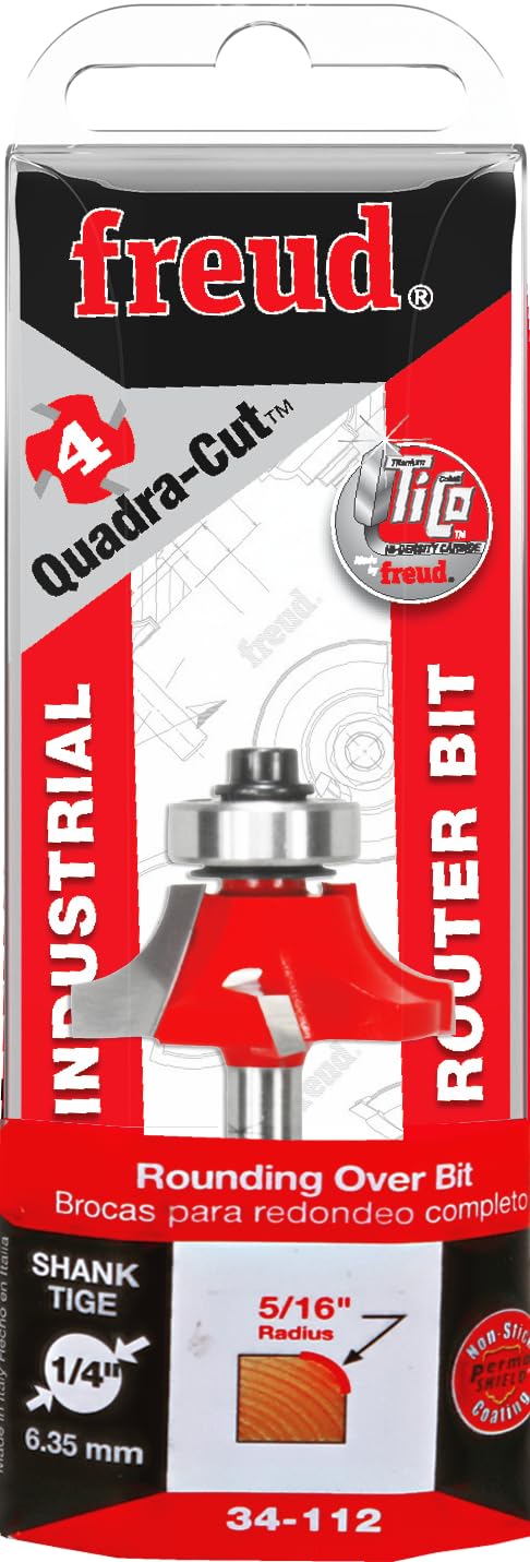 Freud 34-112: 5/16" Radius Rounding Over Bit with 1/4" Shank