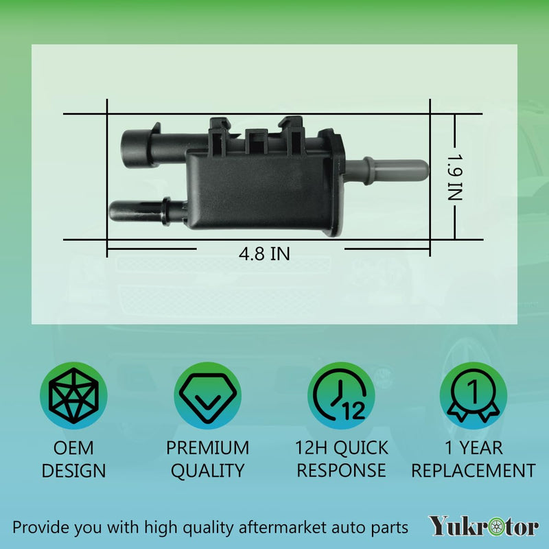 Vapor Canister Purge Valve 12597567 Compatible with Chevy Avalanche Express Silverado Suburban Tahoe GMC Buick Cadillac Isuzu Pontiac Saab Saturn Replaces OE# 214-1680 911-032