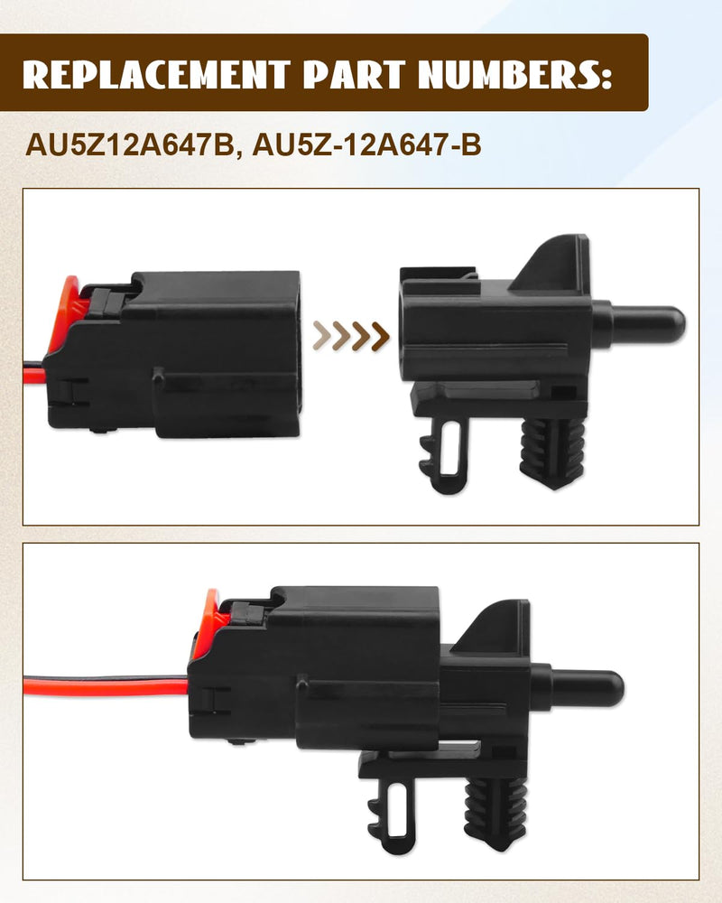 AU5Z-12A647-B Ambient Air Temperature Sensor Kit Fits for Ford & Lincoln, with Connector Pigtal Replace AU5T-12A647-AC