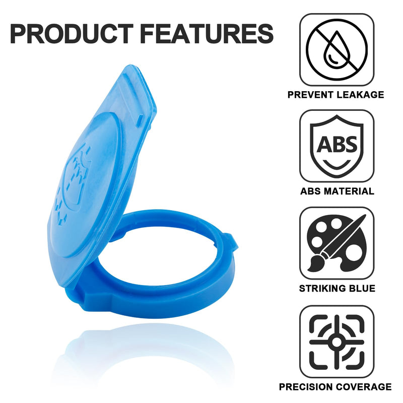 Washer Fluid Cap,Windshield Washer Fluid Cap,Reservoir Tank Bottle Cap Cover,Wiper Fluid Cap Compatible With Volkswagen Atlas Tiguan Arteon Jetta Replaces #3Q0955455