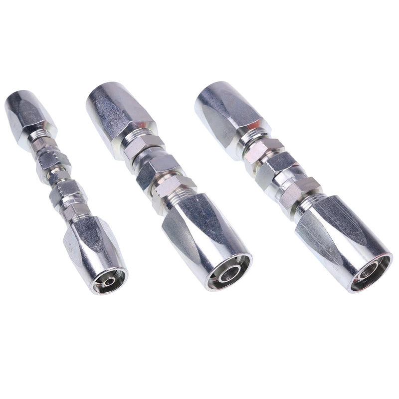 FridayParts Hydraulic Hose Field Repair Kit 1/4", 3/8", 1/2" ID for 2-Wire Hydraulic Hoses