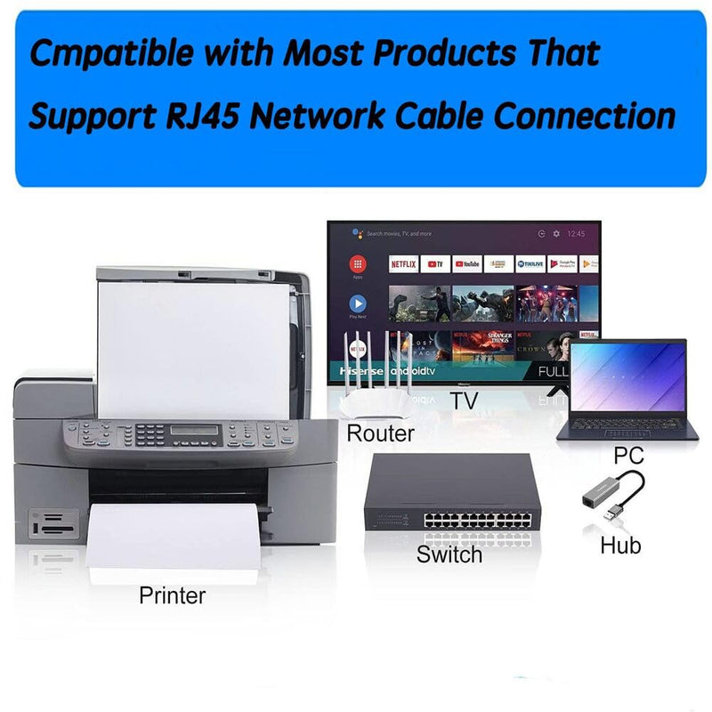 RJ45 Ethernet Coupler, Aoiutrn 4 Pack RJ45 LAN Internet Female to Female Network Extender Connector 10Gbps Extension Adapter for Cat5,Cat5e,Cat6,Cat7,Cat8 (RJ45)