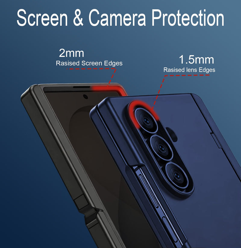 for Samsung Galaxy Z Fold 8 Ultra Magnetic Case with Kickstand | Screen Protecto＆Hinge Protection,Full-body Case Compatible with Magsafe,Slim Shockproof Cover for Galaxy Z Fold8 Ultra,Purple Purple