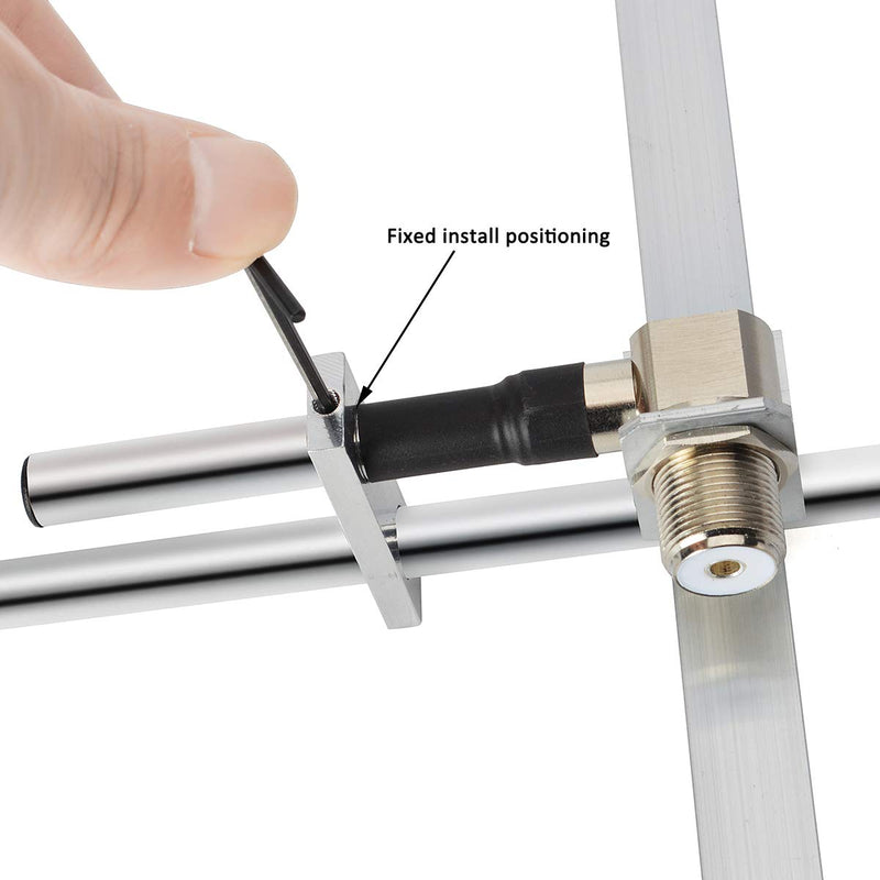 HYS Yagi Antenna with 3 Elements, UHF 400-470Mhz Outdoor Roof Antenna for Yaesu Motorola Kenwood Midland Mobile Radio Transcevier Repeater Scanner