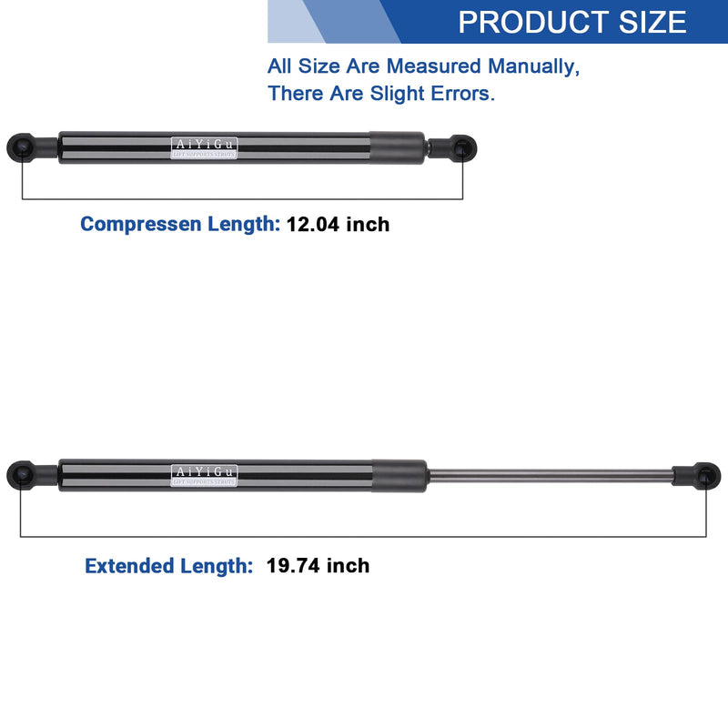 4094 Rear Hatch Shocks Struts Lift Gate Supports Gas Springs Compatible with 2004 2005 2006 2007 2008 2009 Toyota Prius, Pack of 2 PCS, Replace PM2039M