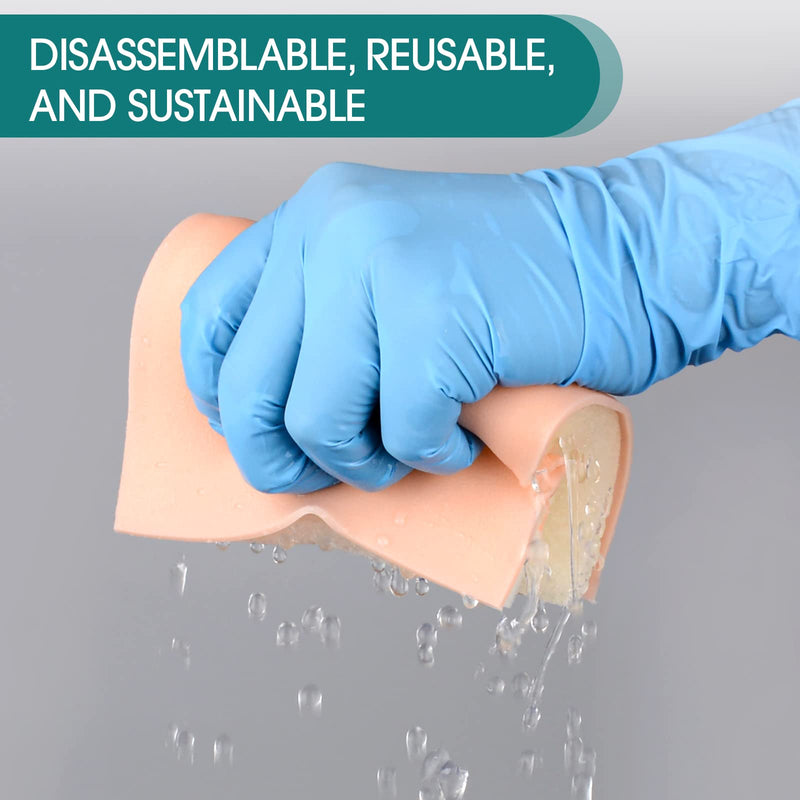 IM,SQ Injection Practice Pad Model with Skin, Subcutaneous Tissue and Muscle Layer for Nurse and Medical Student Training, Wearable Injection Practice Kit