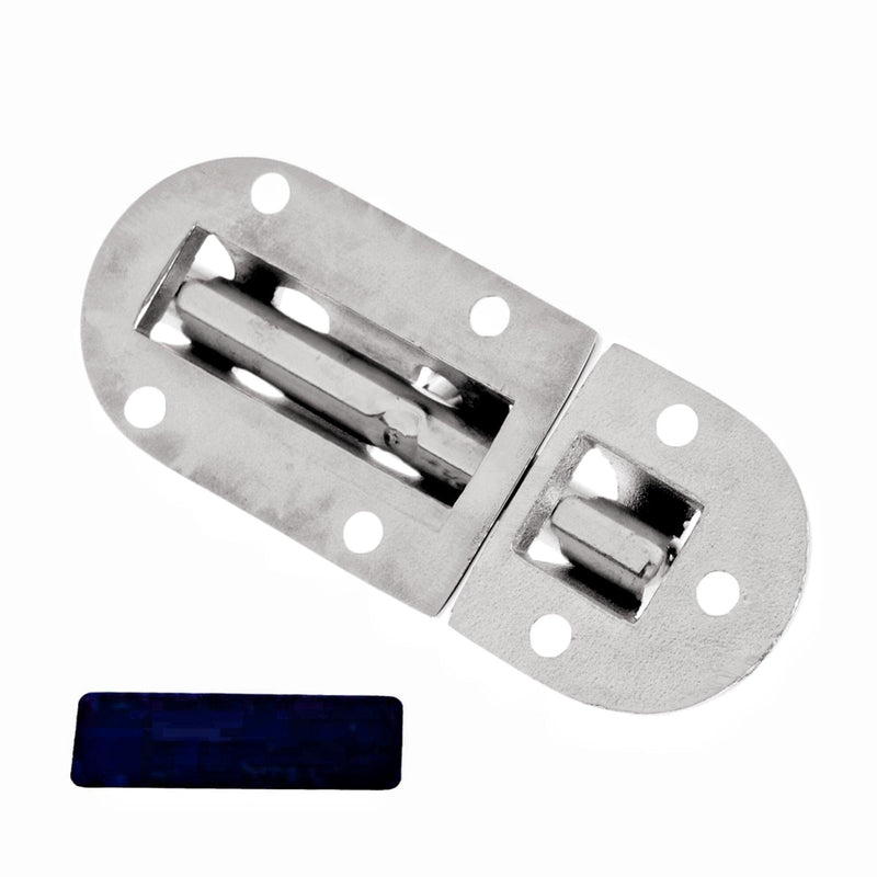 1/2Pack Stainless Steel 316 Door Window Lock Latch ，Marine Barrel Bolt Clasp Sliding Hasp Locks Push Pull Toggle Buckle W/Rubber gaskets (2Pack, Length: 110mm 4.33inch) 2Pack